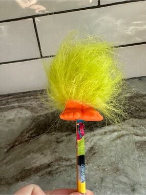 Fuzzy Troll Pencil topper